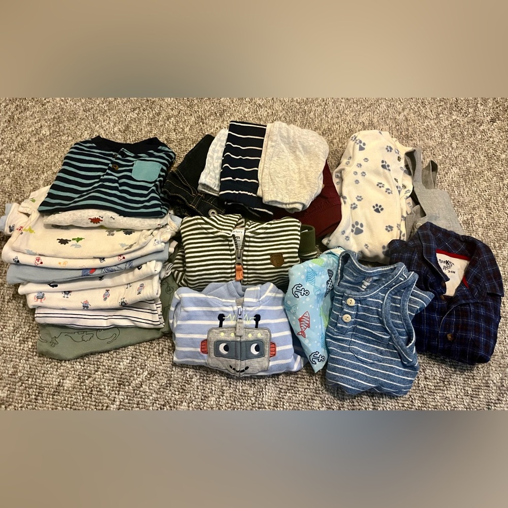 3M/ 3-6M 21 Item Bundle, EUC, Great Brands!